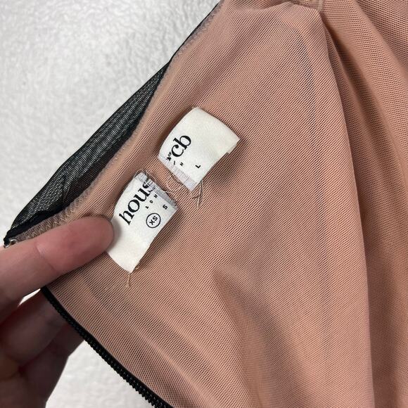 House of CB Tibi Black Ruched Cutout Midi Dress XS - Picture 9 of 10